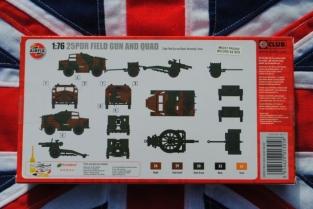 Airfix A01305 25PDR FIELD GUN and QUAD